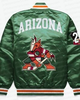 Arizona Coyotes Exclusive Green Satin Jacket