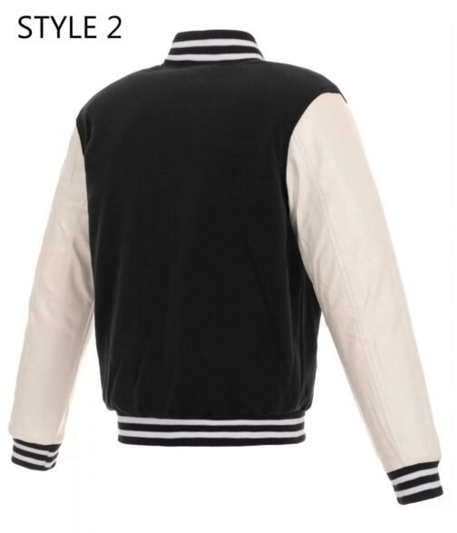Arizona Coyotes Black and White Varsity Jacket - Image 4