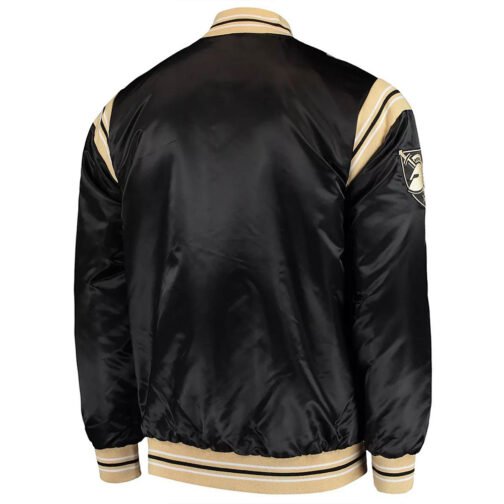 Army Black Knights The Enforcer Black Satin Jacket - Image 2