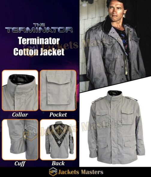 T-800 Terminator M-65 Field Cotton Jacket - Image 11