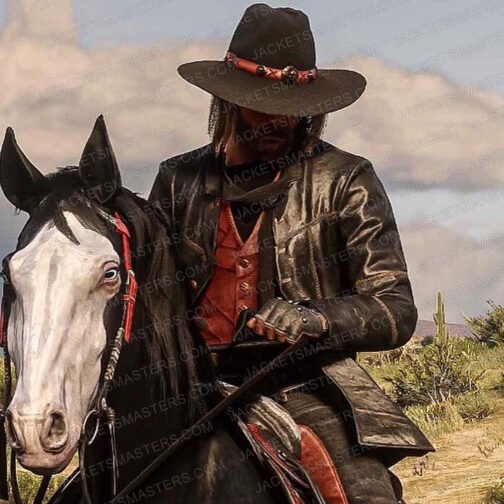 Arthur Morgan RDR2 Brown Leather Coat - Image 3