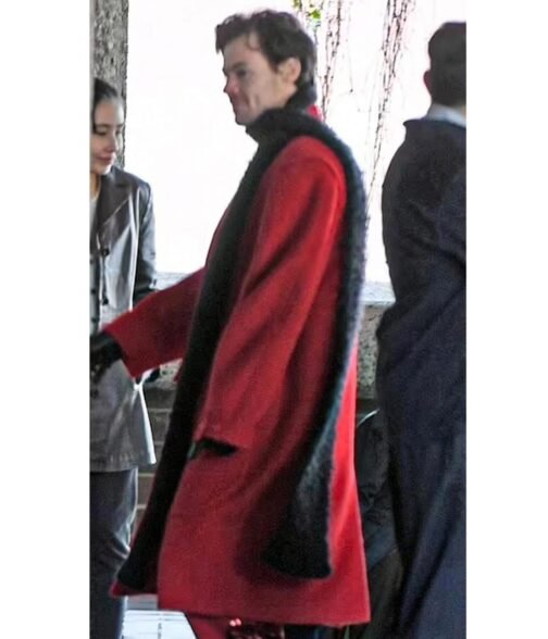 Harry Styles As It Was Red Wool Coat - Image 8