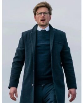 Borgen Mikkel Boe Følsgaard Navy Blue Coat