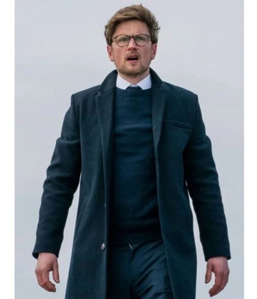 Borgen Mikkel Boe Følsgaard Navy Blue Coat