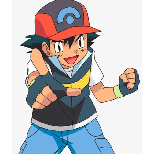 Ash Ketchum Pokemon Cotton Blue Vest - Image 12