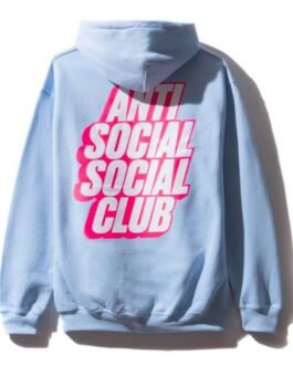 Anti Social Social Club Pullover  Blue Hoodie