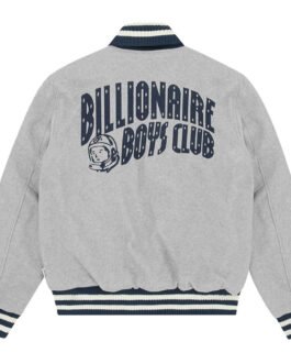 Astro Billionaire Boys Club Gray Varsity Wool Jacket
