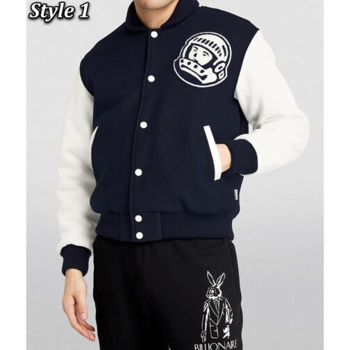Billionaire Boys Club Astro Bomber Blue and White Jacket - Image 5