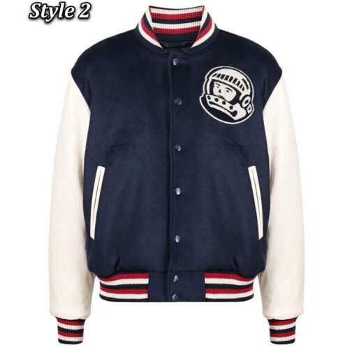 Billionaire Boys Club Astro Bomber Blue and White Jacket - Image 2