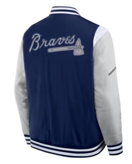 Elements Elite Atlanta Braves Navy Jacket