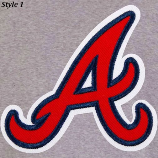 Atlanta Braves Varsity Gray and Navy Wool Jacket - Image 4