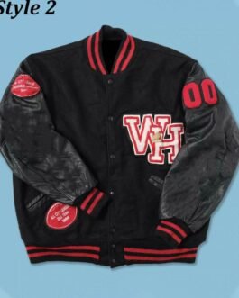 Atlanta Falcons WH Black Letterman Jacket