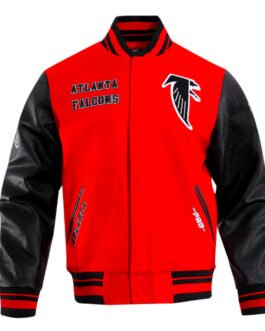 Retro Atlanta Falcons Classic Rib Varsity Jacket