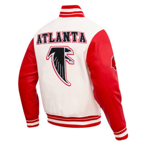 Retro Atlanta Falcons Classic Rib Varsity Jacket - Image 8
