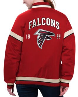 Atlanta Falcons Tournament Red Varsity Jacket