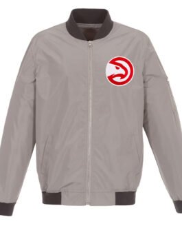 Atlanta Hawks Bomber Nylon Lightweight Jacket