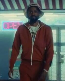 Lakeith Stanfield Atlanta Season 4 Orange Cotton Jacket