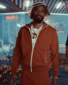Lakeith Stanfield Atlanta Season 4 Orange Cotton Jacket