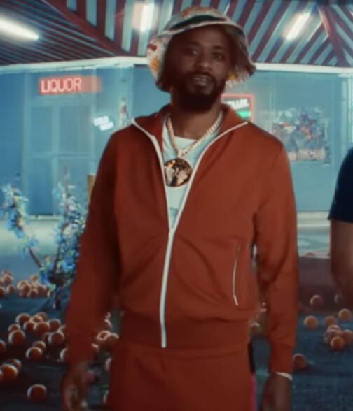 Lakeith Stanfield Atlanta Season 4 Orange Cotton Jacket