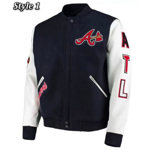 ATL Atlanta Braves Varsity Letterman Jacket