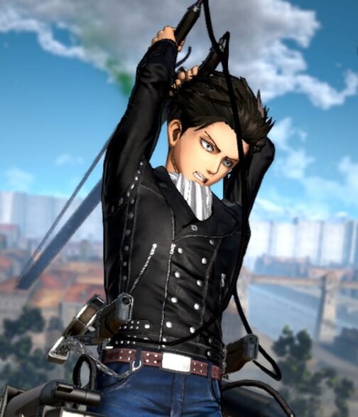Levi Ackerman Attack on Titan Black Leather Biker Jacket - Image 4
