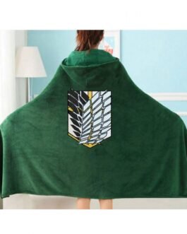 Scouting Legion Attack on Titan Blanket Green Cape