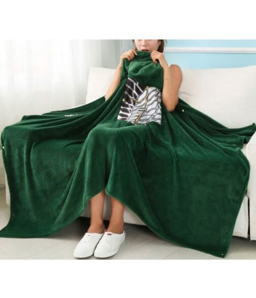 Scouting Legion Attack on Titan Blanket Green Cape - Image 3