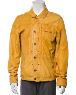 Austin & Ally S04 Ross Lynch Yellow Leather Jacket