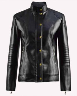 Alba Baptista Warrior Nun Season 2 Black Leather Jacket