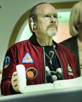 Avenue 5 Ethan Phillips Bomber Maroon Jacket
