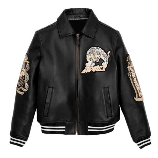 Avirex Speed Tiger Leather Jacket - Image 2