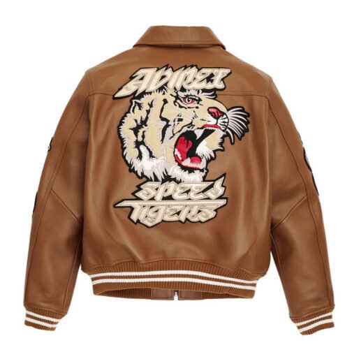 Avirex Speed Tiger Leather Jacket - Image 5