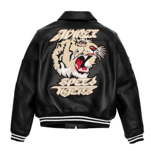 Avirex Speed Tiger Leather Jacket - Image 6