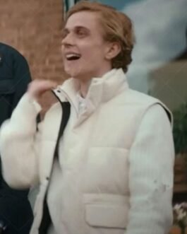 Axel Bøyum Blasted White Puffer Vest