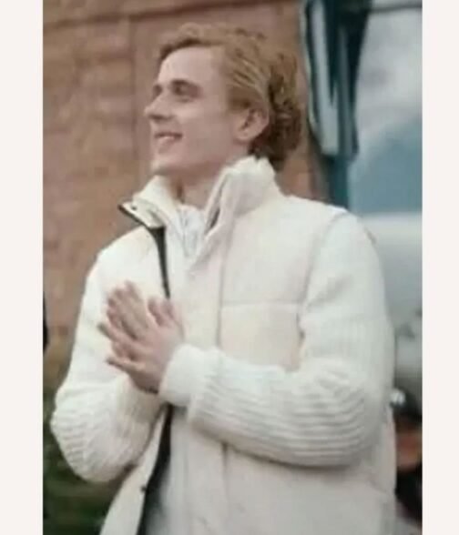 Axel Bøyum Blasted White Puffer Vest - Image 3