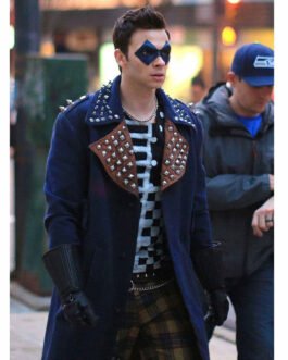 The Flash Season 5 Axel Walker Blue Wool Coat