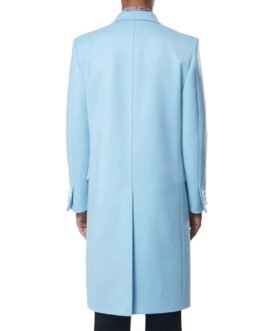 Men’s Baby Blue Double Breasted Coat