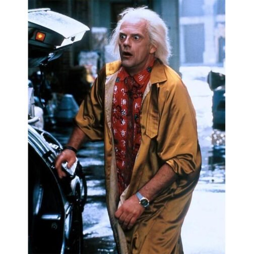 Back to the Future Christopher Lloyd Yellow Coat - Image 2