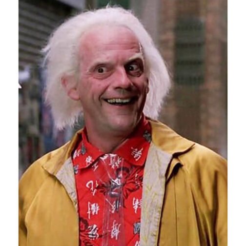 Back to the Future Christopher Lloyd Yellow Coat - Image 7