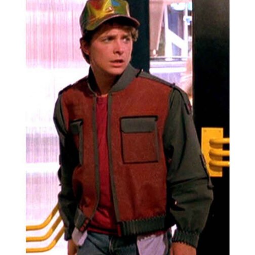 Marty Mcfly Back To The Future 2 Leather Jacket - Image 8