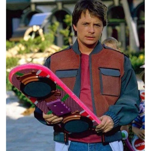 Marty Mcfly Back To The Future 2 Leather Jacket - Image 9
