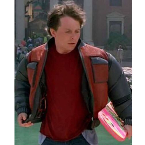 Marty Mcfly Back To The Future 2 Leather Jacket - Image 11