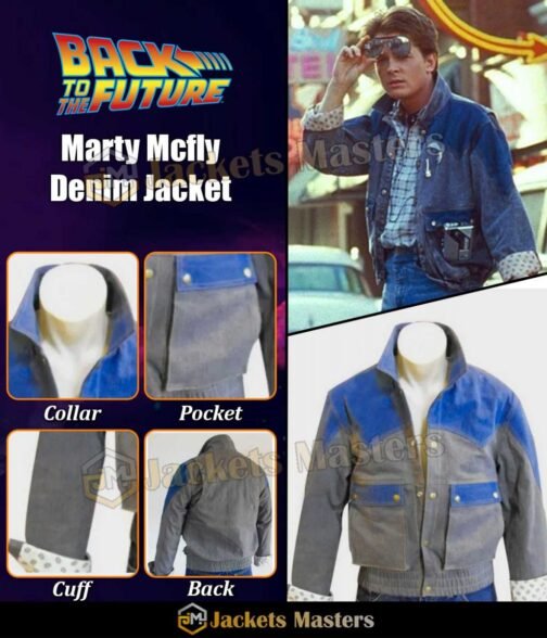 Marty Mcfly BTTF Denim Jacket - Image 19