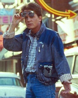Marty Mcfly BTTF Denim Jacket