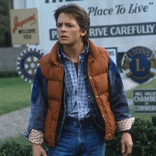Marty Mcfly Back To The Future Puffer Vest - Image 4