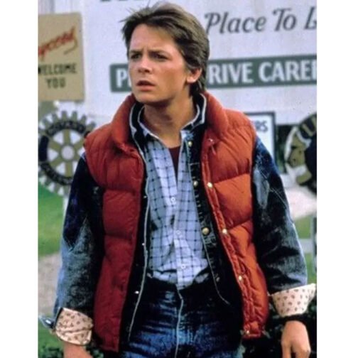 Marty Mcfly Back To The Future Puffer Vest - Image 8