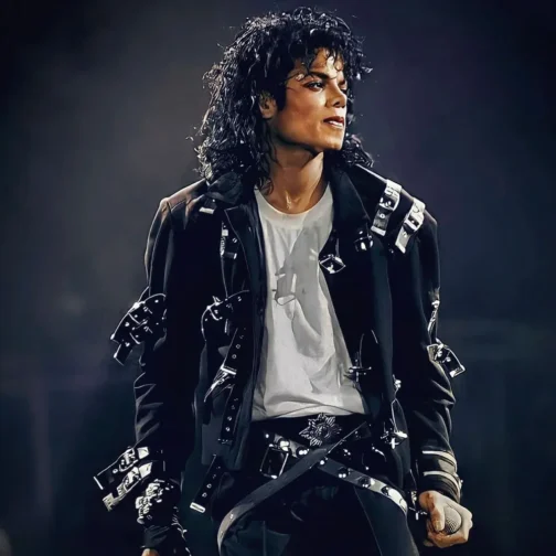 Bad Michael Jackson Black Leather Jacket - Image 6