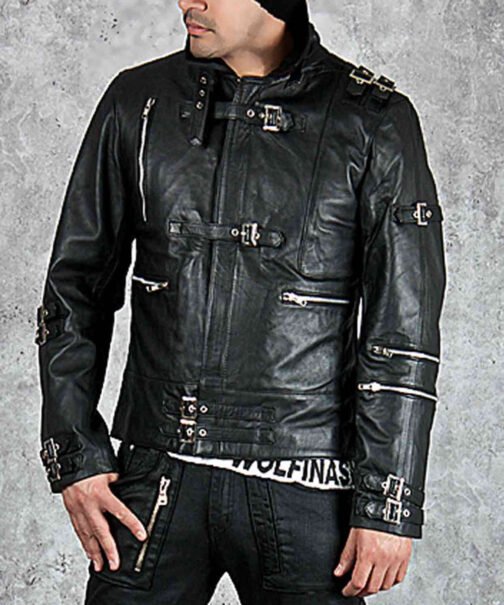 Bad Michael Jackson Black Leather Jacket - Image 7