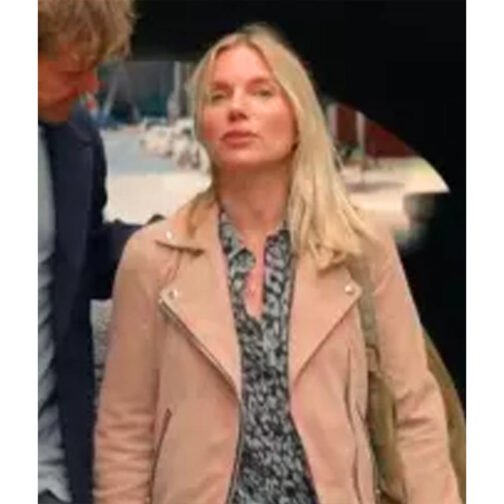 Bad Sisters Eva Birthistle Brown Suede Jacket - Image 2
