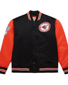 Baltimore Orioles Primetime Vintage Logo Satin Jacket